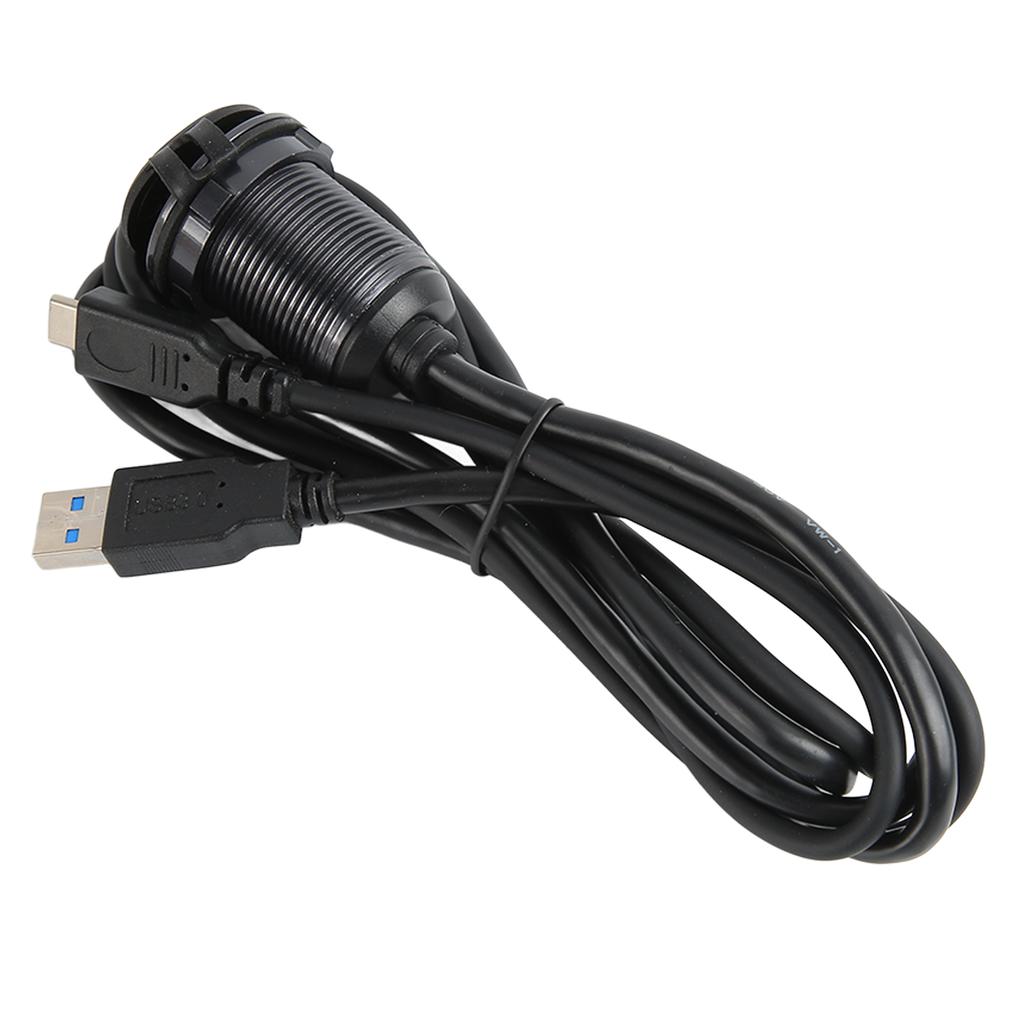 Car Flush Mount Cable Type C 3.0 USB 3.0 Male To Female Waterproof Flush Car Dashboard Mount Cable