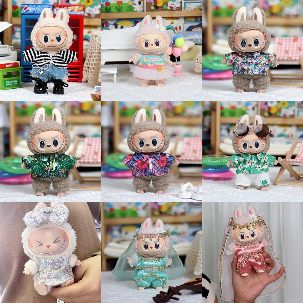Для 17см куклы Лабубу Одежда Модная одежда Толстовки Одежда для кукол Толстовки Аксессуары для кукол Милое украшение Маленькая одежда
