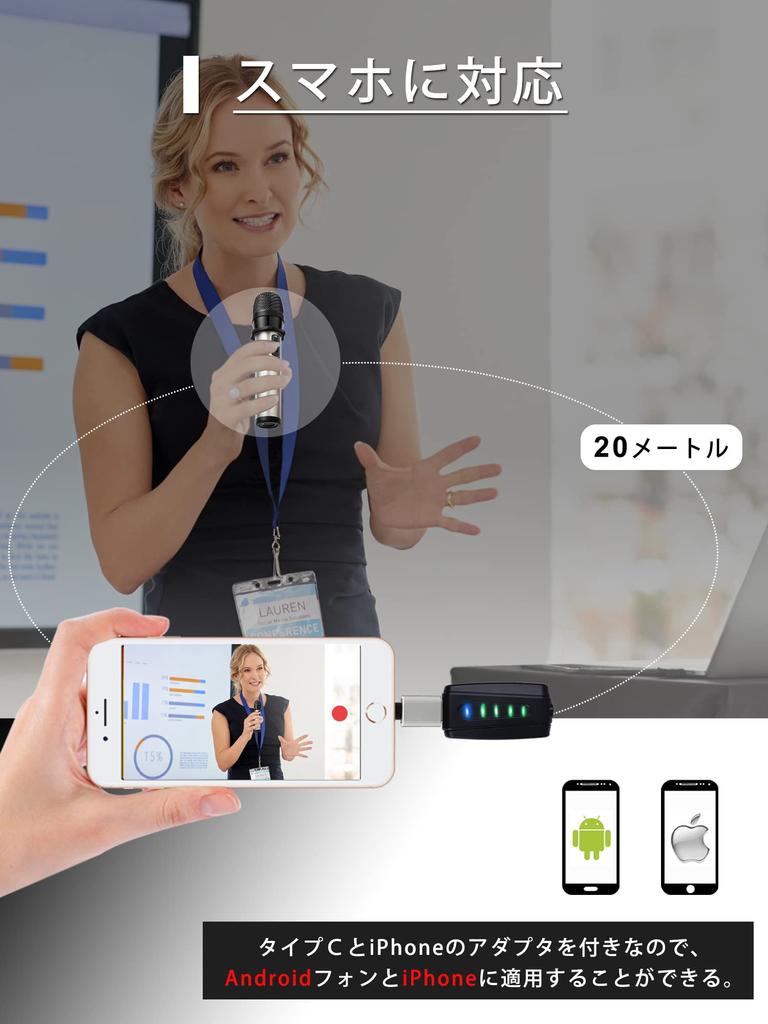 Wireless Microphone USB ALVOXCON Handheld Microphone UHF Condenser Microphone Wireless Compact Handheld Microphone ZOOM Phone Compatible Recording