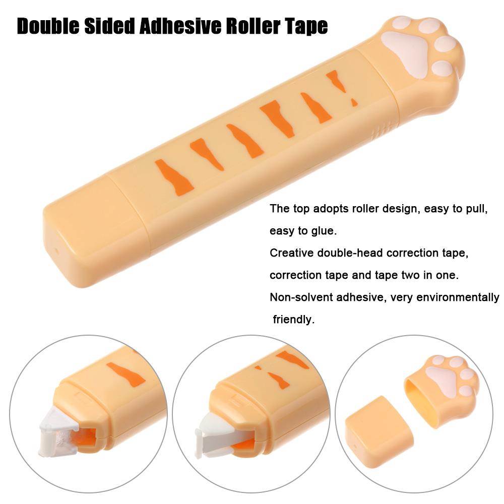 Decor Office Supplies Double Sided Adhesive Correction Tape Dots Stick Roller Glue Tape Dispenser