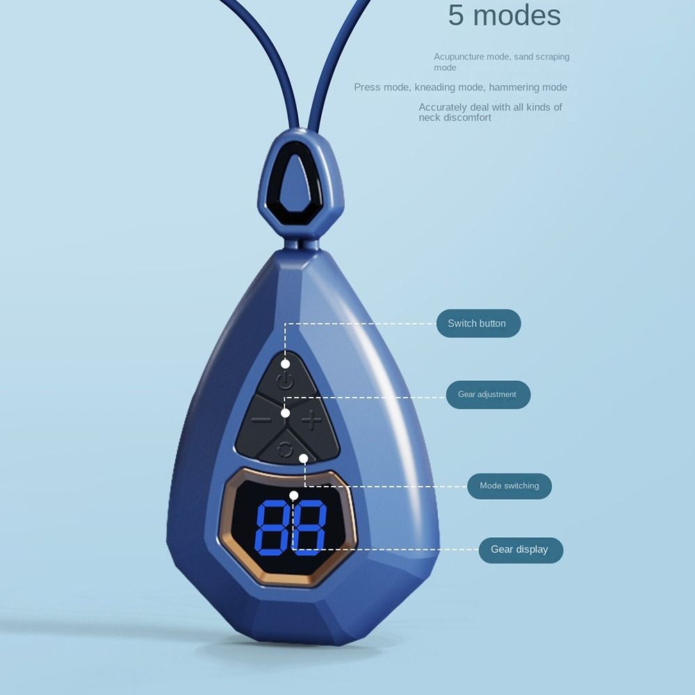 Подвеска для ухода, портативный массажер для тела, EMS, массажер для шеи, устройство для массажа шеи, акупунктурные точки, лимфвитация