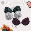 3Pcs Women Invisible Bras Lace Transparent Strap Padded Push Up Wired Underwear for Party Dress B C Cup Lingerie