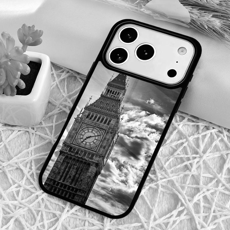 Лондон Биг Бен Автобус Чехол для Телефона для iPhone 17 Air 16 15 11 12 14 13 Pro Max Ударопрочный Чехол