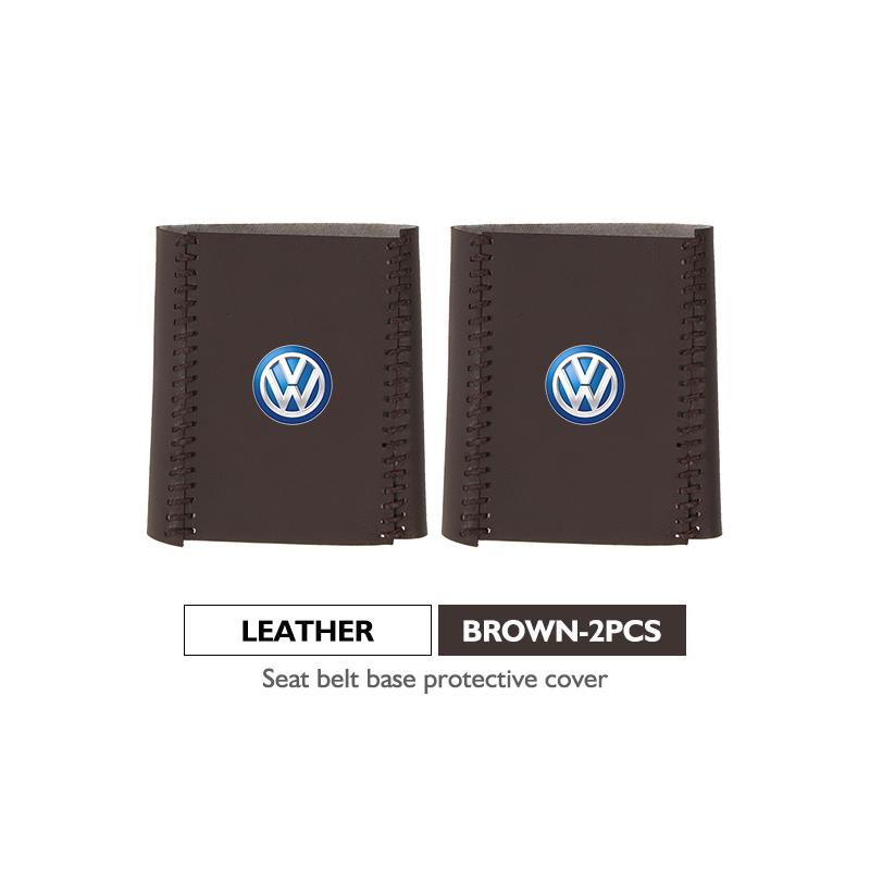 Leather Car Seat Belt Buckle Cover Protective Anti-Scratch Clip For Volkswagen VW Passat Golf 4 5 6 Tiguan Polo Scirocco Jetta zh9