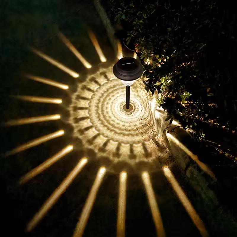 Солнечный светодиодный газонный светильник на открытом воздухе водонепроницаемый RGB светодиодный теплый двойной источник света двор вилла дорожка балкон сад украшения огни подарки