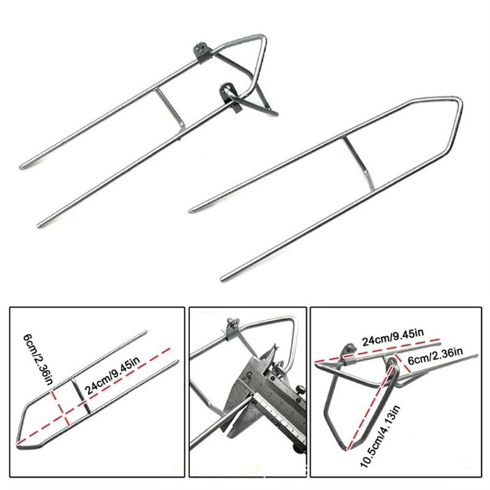 Rack Silver Insert Ground Fishing Pole Bracket Fishing Rod Holder Pole Holder Fishing Rod Stand