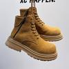 Британские ботинки Мартин осенью и зимой 2024 года, новые, на толстой подошве, универсальные, в стиле ретро, рабочие, взрывные полусапожки 81589-A