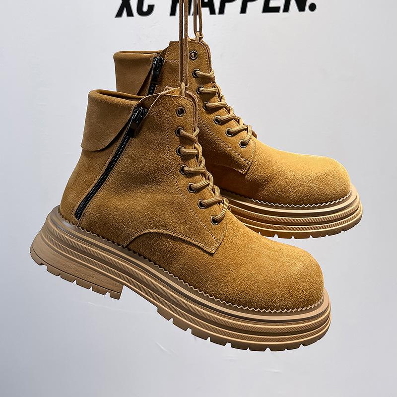 Британские ботинки Мартин осенью и зимой 2024 года, новые, на толстой подошве, универсальные, в стиле ретро, рабочие, взрывные полусапожки 81589-A