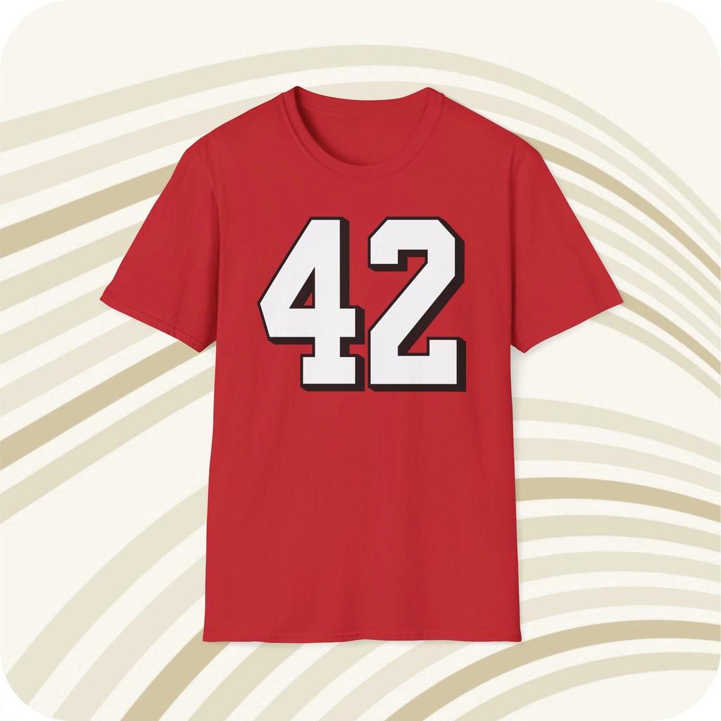 Футболка с джерси Ронни Лотта №42 San Francisco 49'ers NFL - Печать спереди и сзади
