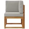 Outdoor Corner Sofa Solid Acacia Wood