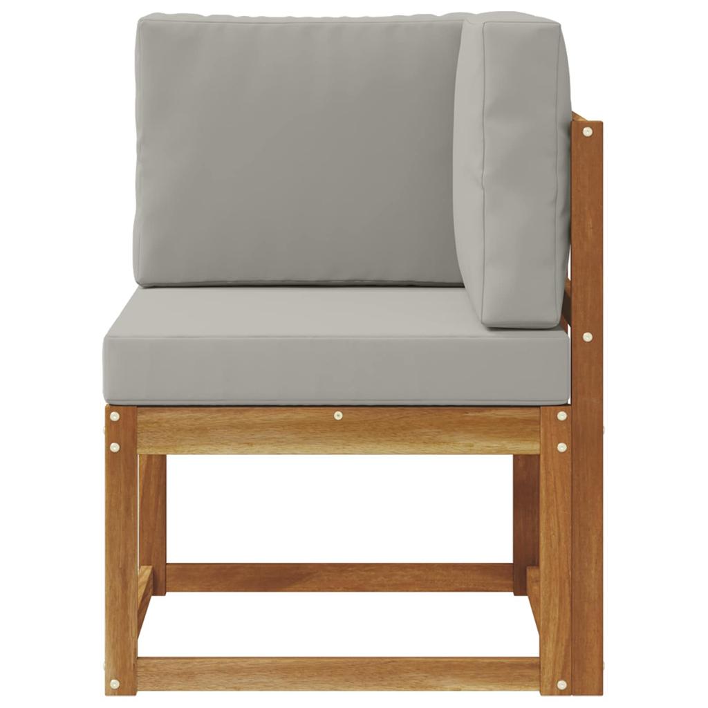Outdoor Corner Sofa Solid Acacia Wood