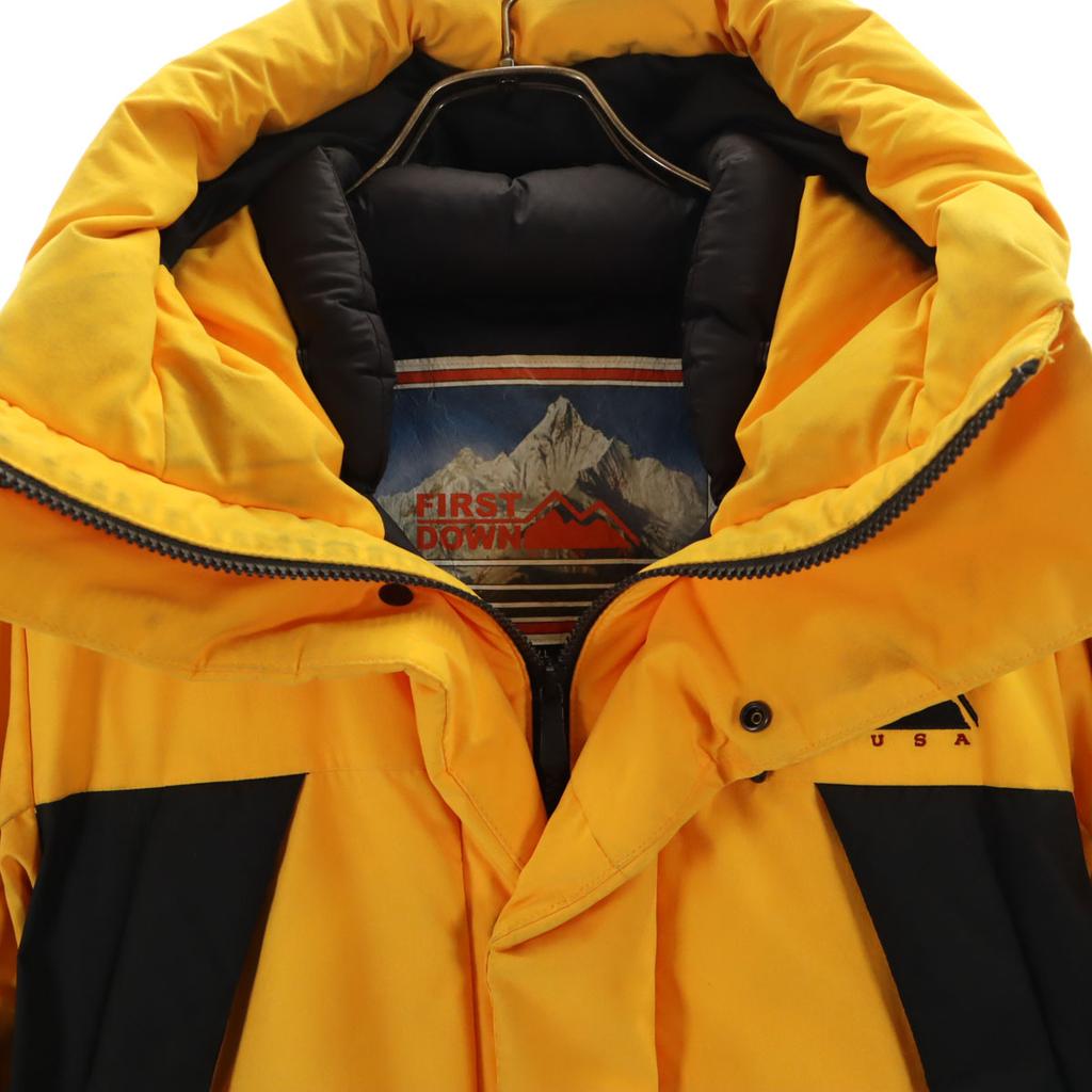 FIRSTDOWN Down jacket S yellow Men's Used