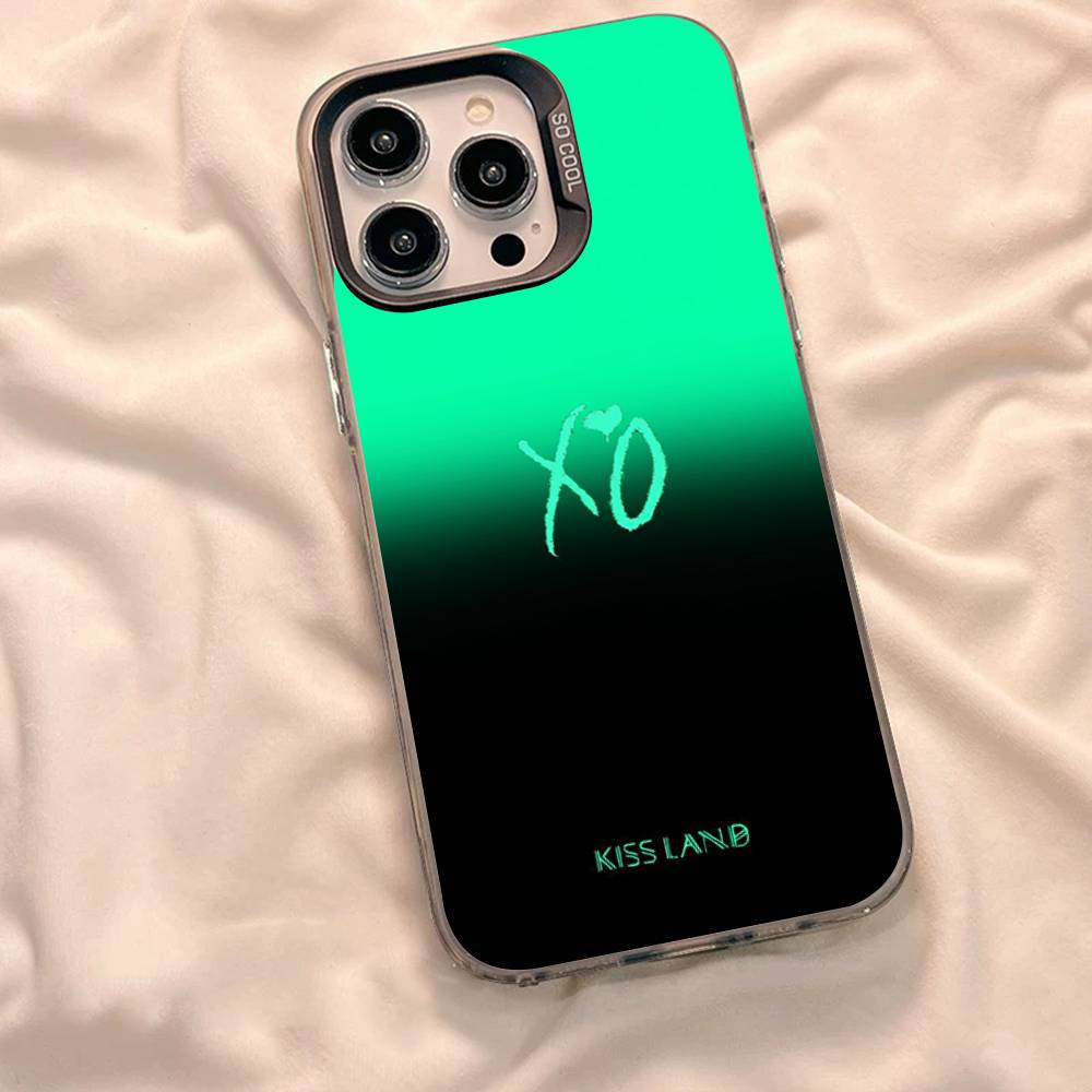 Чехол для телефона The W-Weeknd XO для iPhone 17 16 15 14 13 12 11 XS XR X Pro Max Plus Цветной Посеребренный Чехол