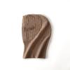 Unisex 100%Wool Knitted Balaclava Winter Ear Face Neck Protect One-Piece Scarf Hat Soft Warm Hooded Beanies Twist False Collar