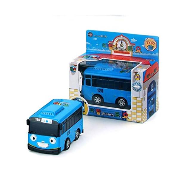 Происхождение Корейская модель - TAYO The Little Bus, синий цвет, 4 шт. с инерционным механизмом (Tayo, Gani.Rogi, Lani)