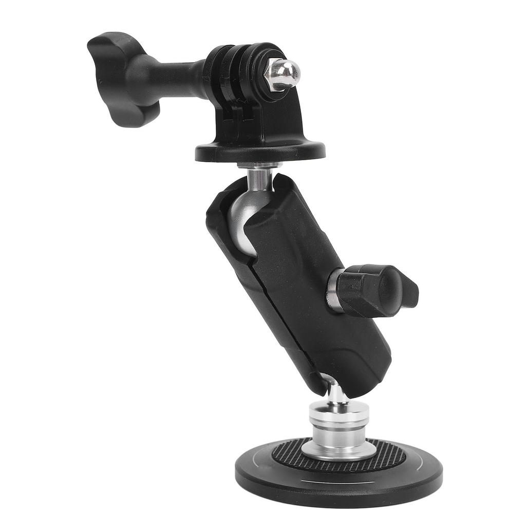 Magnetic Action Camera Mount Multi Angle Adjustment with 14 Screw 2 Ball Head Outside Car Camera
