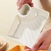 1pc-Dumpling Plate - Polished Square Snack Plate for Restaurant Kitchen, and Household Use - Creative Design, Easy To Clean