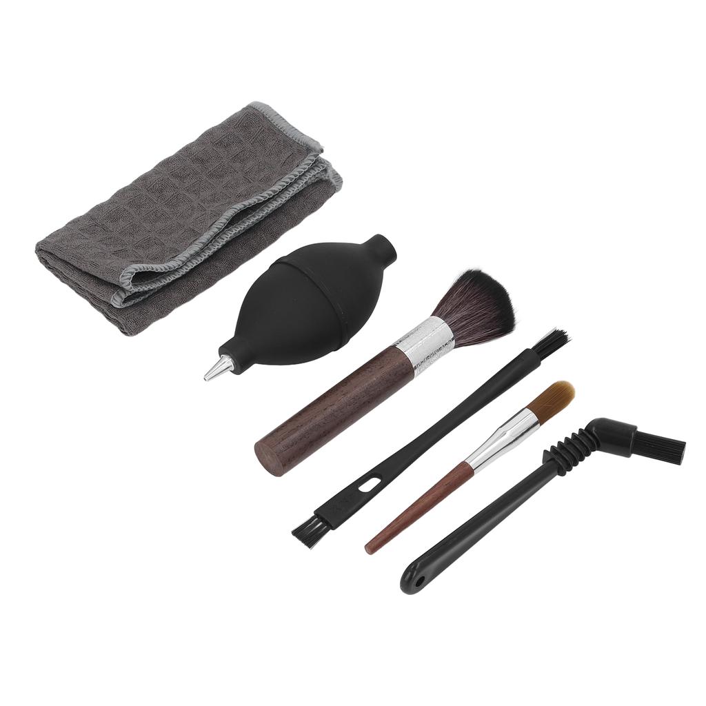 Набор из 6 щеток для кофемашины, деревянные нейлоновые щетки, полотенце, набор щеток для чистки кофемашины