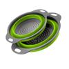 Drain Basket Silicone Vegetable Fruits Washing Drain Basket Folding Colander Strainer Collapsible Drainer Kitchen Tool