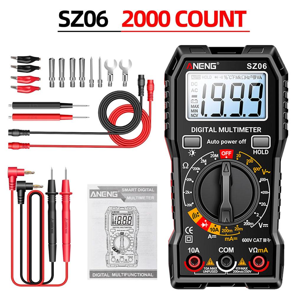 ANENG SZ06 Smart Digital Meter Current Resistance Portable Electrician Profession Multimeter Multifunctional AC/DC Voltage