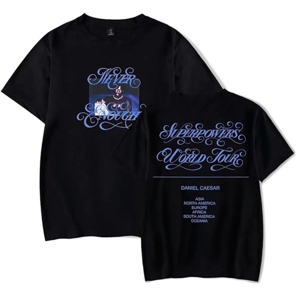 Daniel Caesar Tour 2025 Tshirt Women Unisex Casual Short Sleeve Printed Fashion Summer Tops Tee