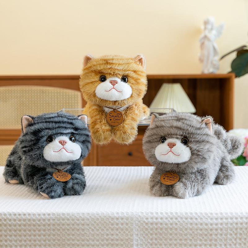 Cute Cat Plush Toys Cartoon Girl Children Bedroom Decoration Dolls Presents