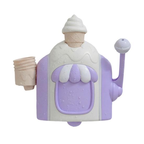 Детские игрушки для ванной Машина для создания пены в виде мороженого Реалистичная машина для десертов из пены на присоске Интерактивная игра с водой для малышей и детей