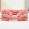 Зимняя флисовая повязка на голову, однотонная, с перекрученной текстурой, утолщенная, теплая, эластичная, удобная, вязаная, утепленная повязка на голову