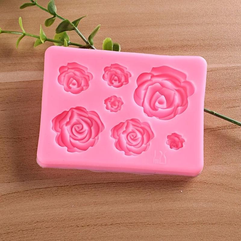 Rose Flowers Silicone Mold Craft Chocolate Fondant Cake Decorating Baking Tools