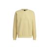 Adidas Large Logo Print Crew Neck Sweatshirt Men Tops Yellow HY5840