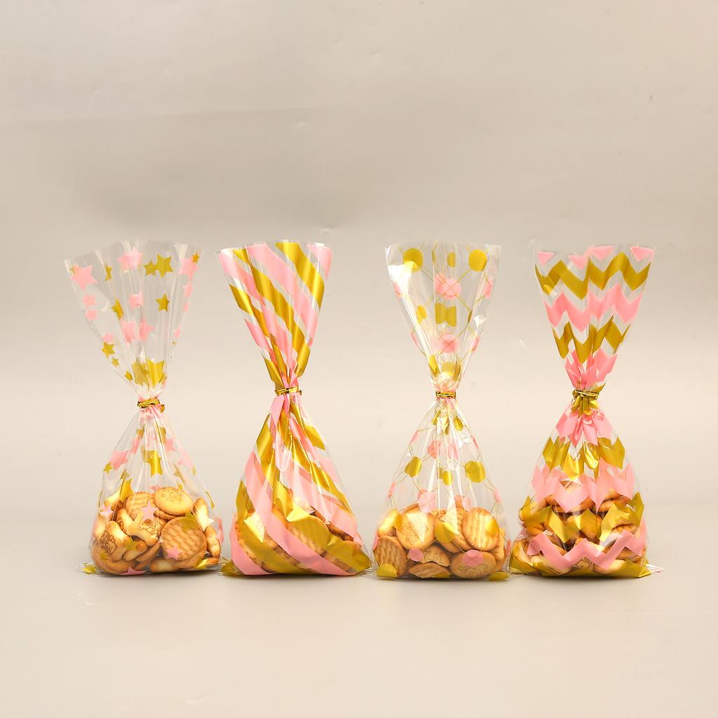 Creative Dinosaur Kid Cartoon With Twist Ties Candy Gift Bag 50pc Animal Plastic Transparent Unicorn Mermaid Packaging Bag Party Supplies