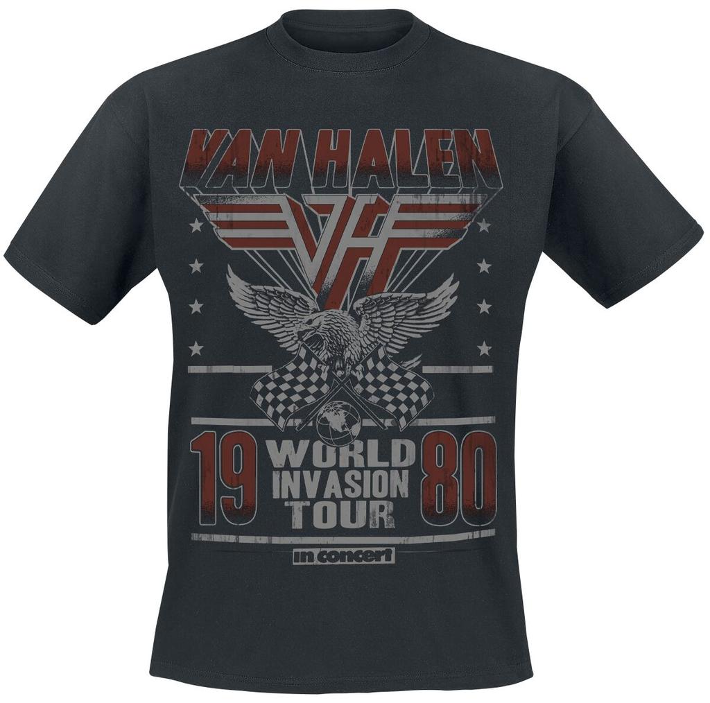 Van Halen Cotton Band Shirt Unisex Summer Short Sleeve Fashion Brand Tee Luxury Casual Vintage