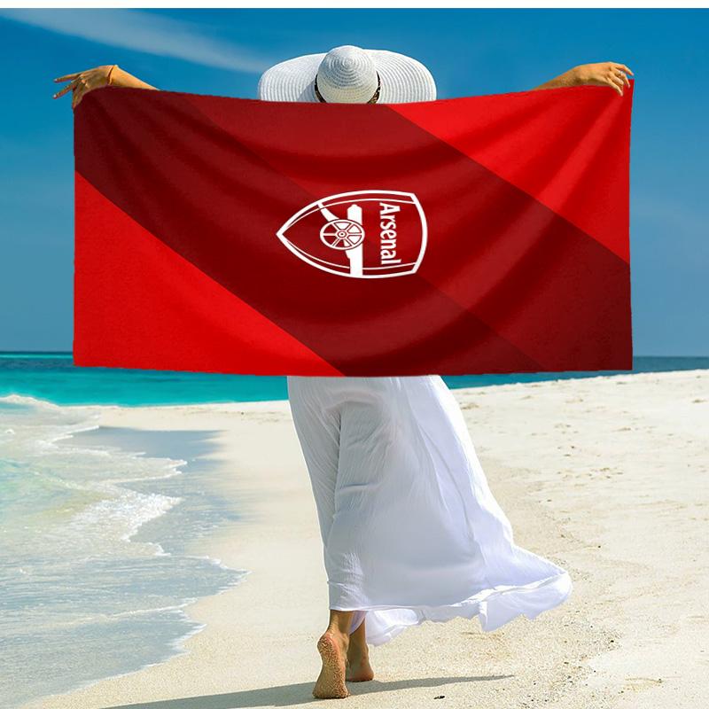1pc A-Arsenal Beach Towel, Comfortable and Thick, and Swimming/Bath/Picnic/Camping Towel, Suitable for Seaside Beaches