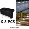 Warm White LED Solar Lamp Path Stair Outdoor Garden Lights Waterproof Solar Power Balcony Light Decoration for Patio Stair Fence