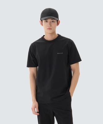 SNOWPEAK APPAREL Футболка с коротким рукавом 37.5 (S26Mmtts36) черный