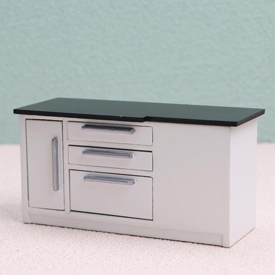 Tiny Cabinet Realistic Gifts Simulation Furniture Beautiful 1:12 Dollhouse Scene Decor Kitchen Stove Sink Kids Toy