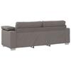 3 Piece Sofa Set in Taupe 219 x 80 x 82 cm Linen Blend Fabric