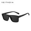 VEITHDIA Мужские поляризованные квадратные модные солнцезащитные очки солнцезащитные и устойчивые к УФ-излучению пластиковые солнцезащитные очки V7918