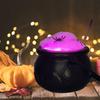 Halloween Witch Candy Pot Halloween Stirring Black Candy Bucket Stirring Stick Design Witch Candy Jar For Porch Front Door