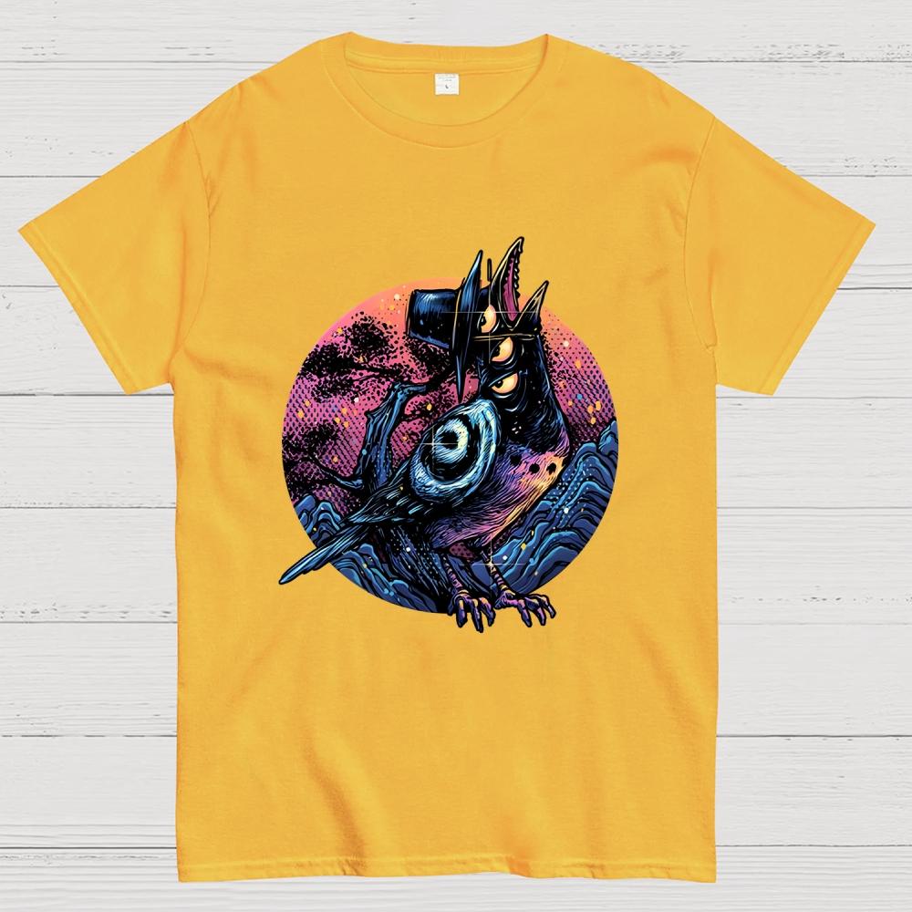 Crow from the underworld Unisex Cotton Summer Casual Cool Loose T-Shirt