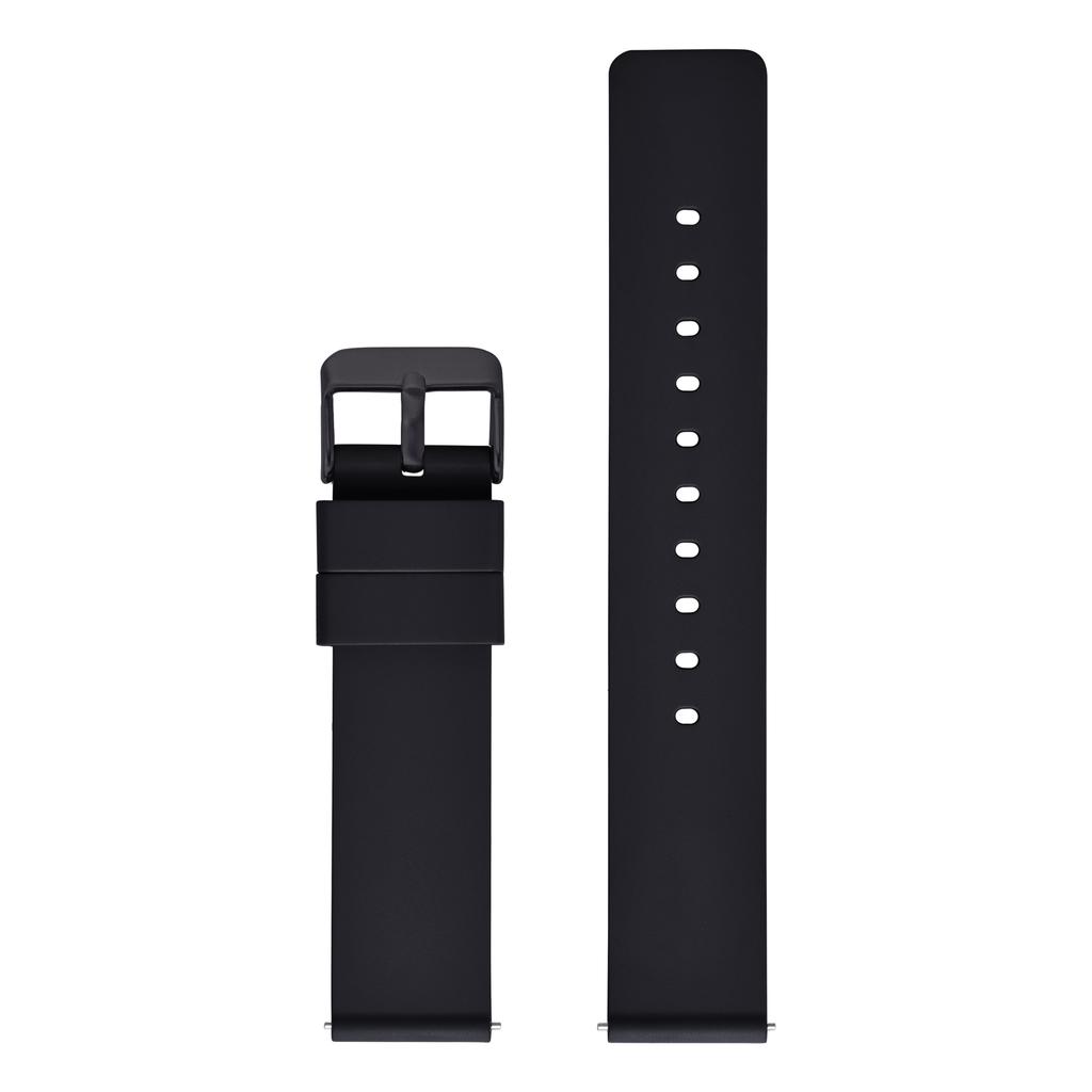 New Design Flat Smooth FKM Rubber Watch Strap 16mm 18mm 20mm 22mm 24mm Soft Quick Release FKM Rubber Watch Bands