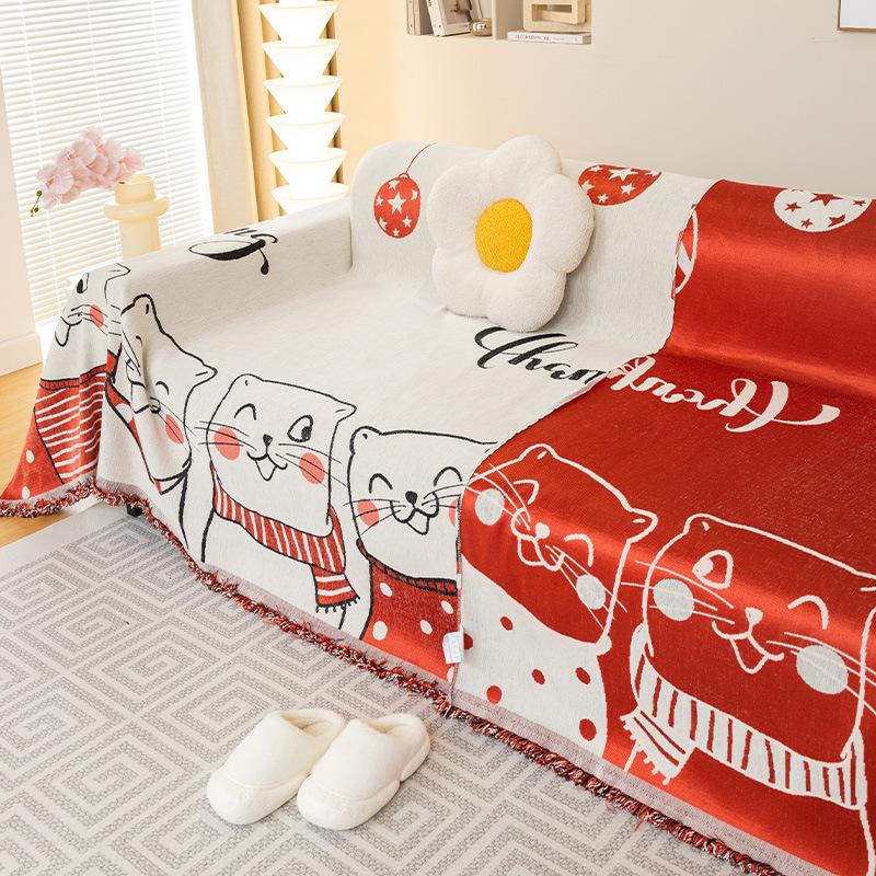 Ткань для чехла на диван, новое нескользящее универсальное утолщенное полотенце для дивана, универсальный чехол на четыре сезона, пыленепроницаемое одеяло