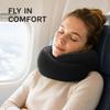 Memory Foam Travel Neck Pillow U-Shaped Airplane Sleep Office Car Use Portable Foldable With Carry Pouch
