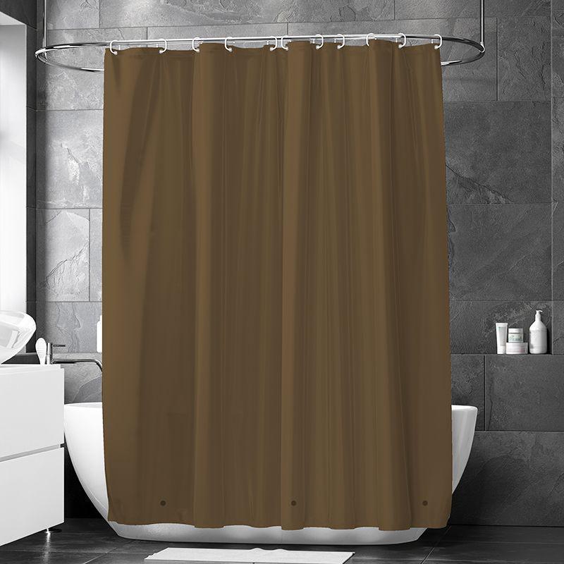3D-печатная шторка для душа из ПЭВА с крючками – Толстая, водонепроницаемая, устойчивая к плесени перегородка для ванной