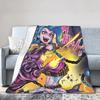 Плюшевые одеяла Аркейн Vi Jinx Студенты Фланелевое плед для дивана кресла кровати Супер теплое покрывало Подарок на день рождения