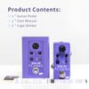 FLAMMA FC01 Mini Guitar Drum Machine and Phrase Loop Effect Pedal with 20 Minutes of 16 Drum Tap Tempo and Level Purple Pedal, Pedal, Recording,