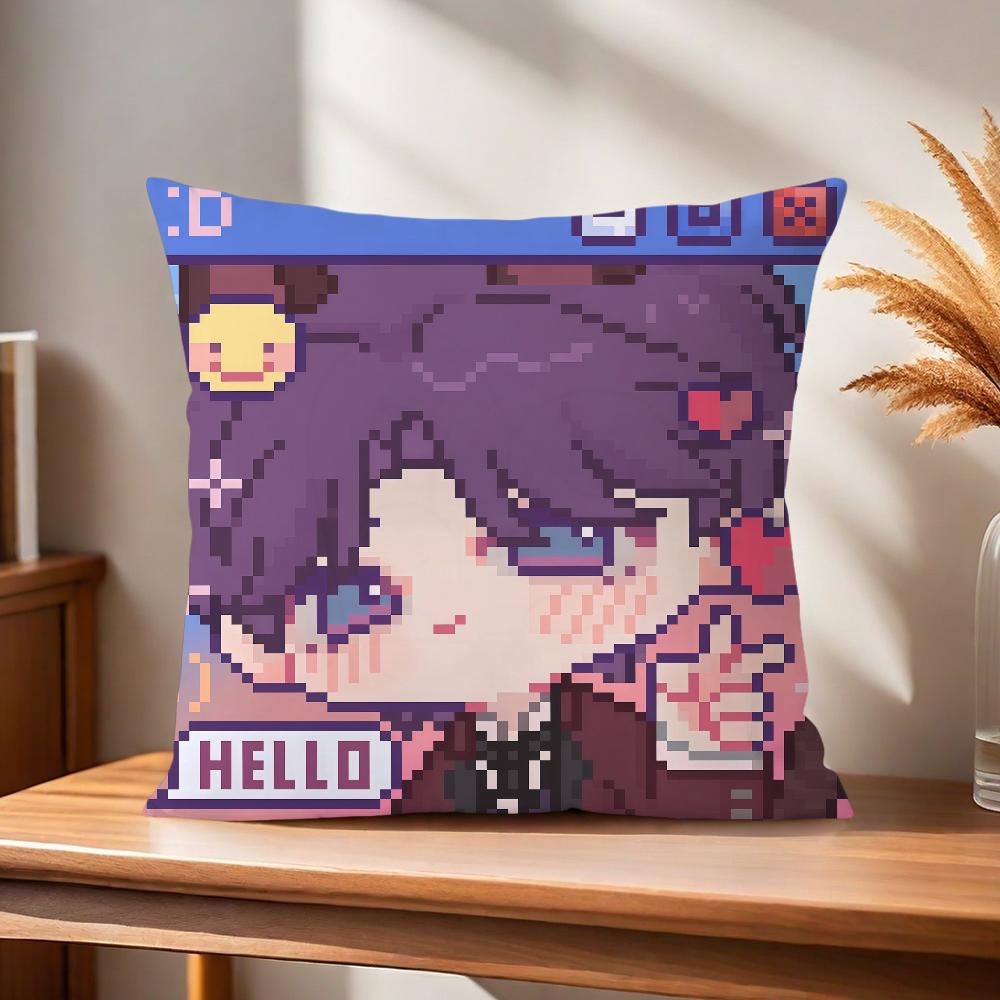 Love and Deepspace Chibi Sylus Rafayel Fanart Comfortable Soft Pillow Case for Sofa Living Room Home Decor Protective Covers