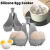 1/2 шт. Силиконовая форма для варки яиц, термостойкая силиконовая пароварка для яиц для дома, для быстрого приготовления завтрака, кухонные принадлежности