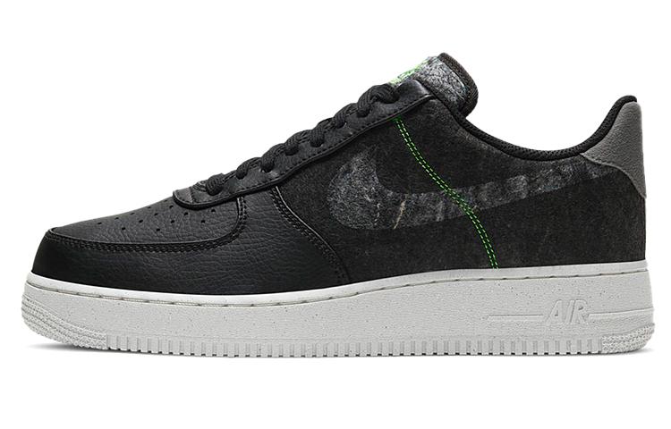 Мужские кроссовки Nike Air Force 1 Low '07 LV8 Черный Электрический Зеленый Черный/Электрический Зеленый/Светлая Кость/Прозрачный