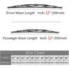 Replacement For Chevrolet Silverado 1500 2500 3500 Windshield Wiper Blades - 22"+22" Front Window Wiper - Fit 1999-2006 -2024 Vehicles - OTUAYAUTO